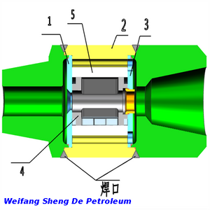 API 197mm 石油钻井设备用井下扭矩冲击器